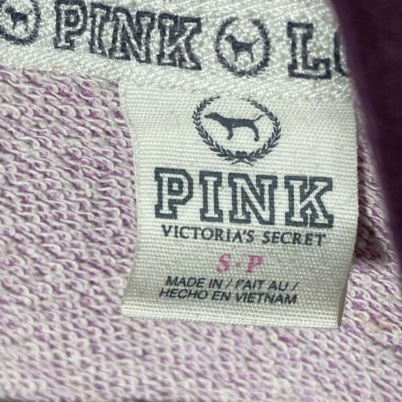 PINK Purple 1/2 Zip Sweatshirt - Picture 6 of 6